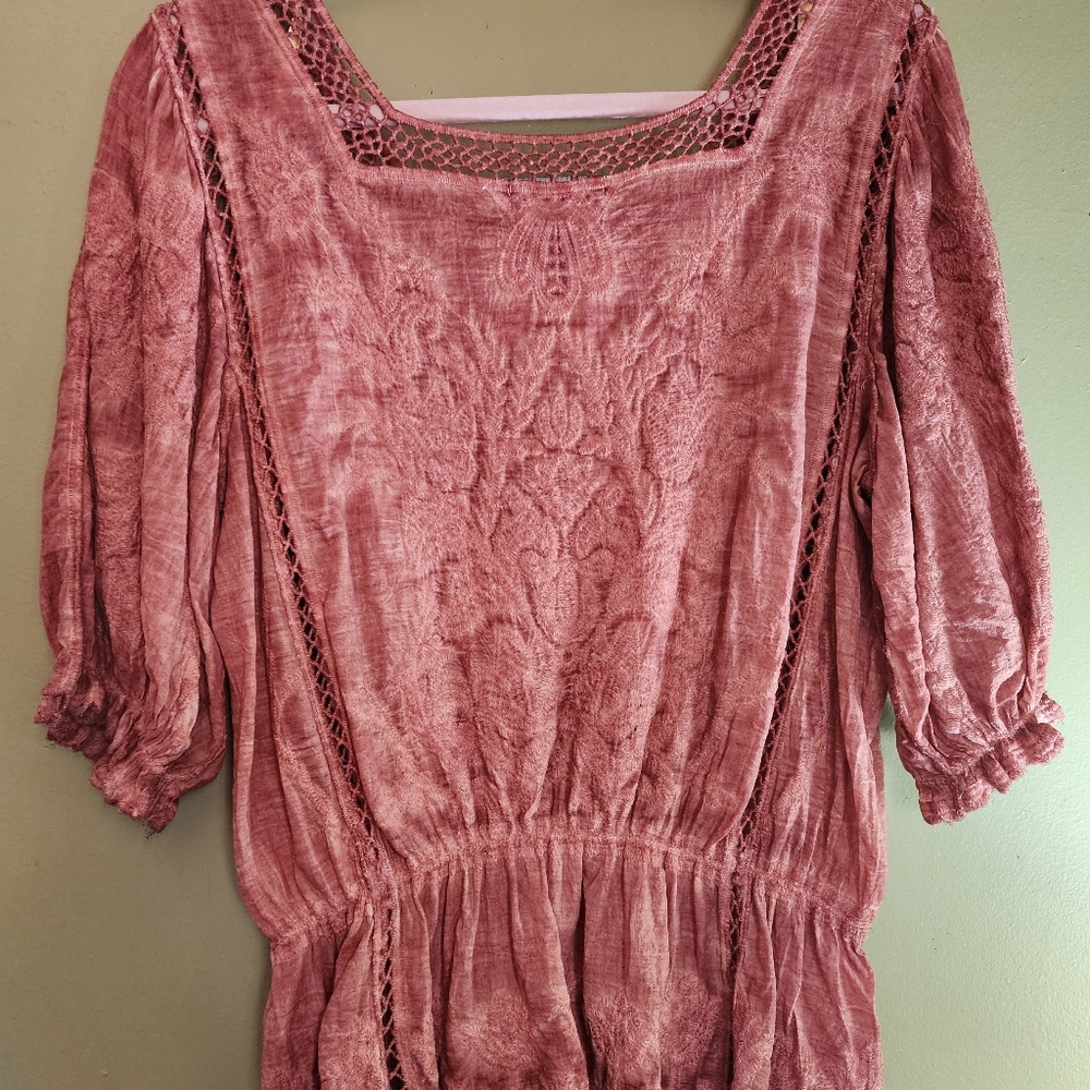 Democracy Boho Rust Top Small - Picture 2 of 11